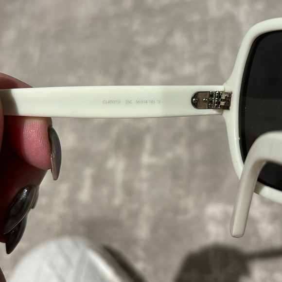 CELINE Ivory Smoke Mirror 56mm Butterfly Sunglasses - Picture 4 of 8